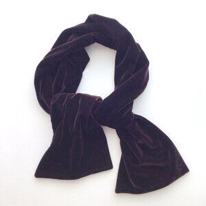 Brown Velvet Scarf